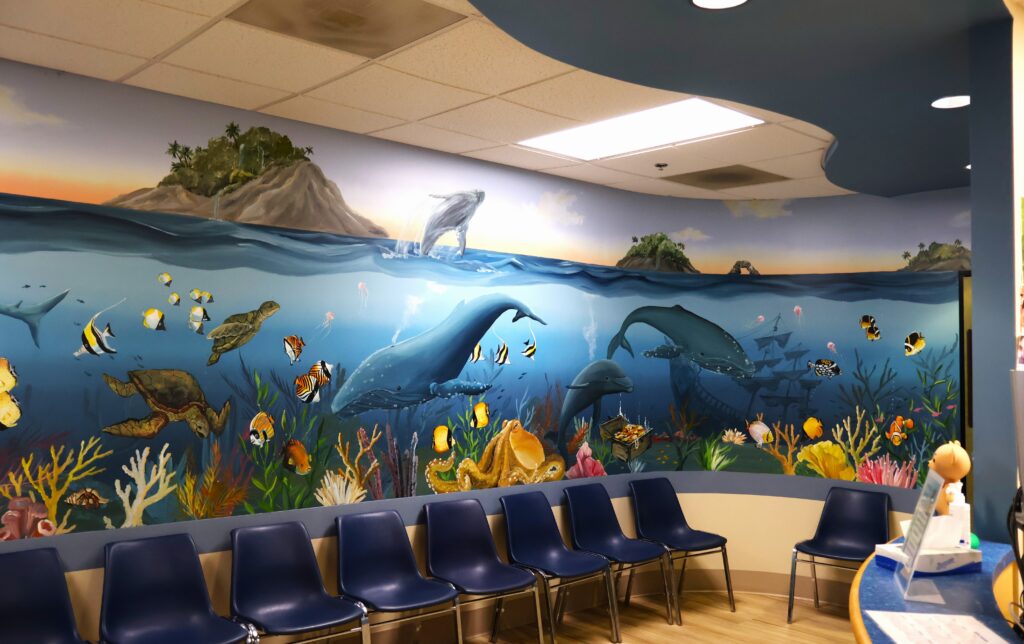 Waiting room at Sea View Pediatrics, San Clemente